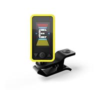 D'Addario Afinador de Guitarra - Eclipse Headstock Tuner - Afinador de Guitarra Española, Afinador Guitarra Eléctrica - Amarillo