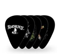 D'Addario Alchemy - Púas de celuloide para guitarra, sensación natural, tono cálido, colección Crypt, tamaño mediano, 0,70 mm, paquete de 10
