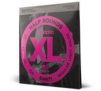 D'Addario Bass Guitar Strings, XL Nickel Half Rounds, ENR71, Long Scale, Regular Light Gauge 45-100, 4-String Set, Pack de 1