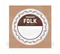 D'Addario BEB037W Folk Nylon, cuerda individual para guitarra, entorchado en bronce, extremo de bola, .037
