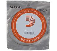 D'Addario BW022, cuerda individual para guitarra acústica, entorchada en bronce, .022