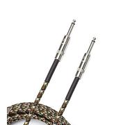 D'Addario Cable de Guitarra Trenzado - Accesorio para Instrumento - 10 Pies/3.05 Metros - Camuflaje - 1 Paquete
