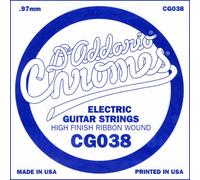 D'Addario CG038 - Cuerda individual de entorchado plano para guitarra eléctrica, .038