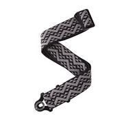 D'Addario Correa Guitarra Auto Lock Acolchada Negro/Plateado