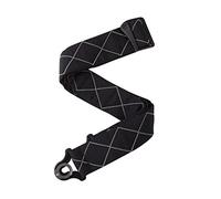 D'Addario Correa para guitarra Auto Lock Strap Diamond Pad Acolchada Negra BK
