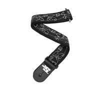 D'Addario Accessories Joe Satriani Guitar Strap - Guitar Accessories - Electric Guitar Strap, Acoustic Guitar Strap, Acoustic Electric Guitar Strap & Bass Guitar Strap - Silver Sketches