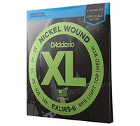 D'Addario Cuerdas Bajo - Cuerdas Bajo Electrico Cuerdas - EXL165-6 - Custom Light, 32-135 6-String - Escala Larga, Custom Light, 32-135 (6-String), Long Scale