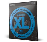 D'Addario Cuerdas para bajo ETB92S Tapewound nylon negro Escala corta Calibre medio 50-105 Juego 4