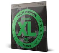 D'Addario Bass Guitar Strings, XL Nickel Half Rounds, ENR70, Long Scale, Super Light Gauge 40-95, 4-String Set, Pack de 1