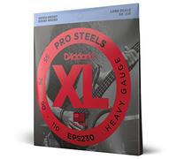 D'Addario Bass Guitar Strings, XL Pro Steels, EPS230, Long Scale, Heavy Gauge 40-95, juego de 4 cuerdas, paquete de 1
