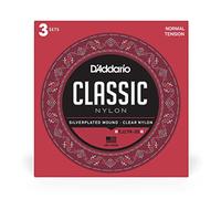 D'Addario Cuerdas de nailon Student EJ27N-3D para guitarra clásica Tensión normal Paquete de 3