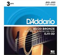 D'Addario Cuerdas Guitarra Acustica - Cuerdas de Guitarra - Cuerdas de Guitarra Acustica - Cuerdas Guitarra Acustica - NB135 - Juego cuerdas guitarra acústica, 12-53