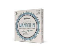 D'Addario Mandolin Strings - Mandolin Strings - Phosphor Bronze - For 8 String Mandolin - Warm, Bright, Balanced Tone - EJ73-3D - Light, 10-38
