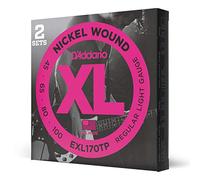 D'Addario Cuerdas Bajo Electrico - EXL170TP, Ligero, 45-100 (paquete de 2), Balanza Larga