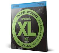 D'Addario Cuerdas para Bajo Eléctrico XL Nickel 45-105, Juego de 4 Cuerdas | Las cuerdas para bajo eléctrico XL Nickel ofrecen tono brillante, sensación uniforme y gran durabilidad.
