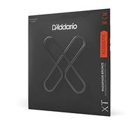 Cuerdas D'Addario para guitarra acústica, XT con revestimiento de bronce fosforado, XTAPB1656, calibre resofónico medio 16-56, juego de 6 cuerdas, paquete de 1