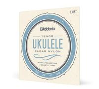 D'Addario Cuerdas para Ukelele Nylon Transparente Tenor EJ65T, Set de 4 Cuerdas