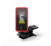 D'Addario Afinador de Guitarra - Eclipse Headstock Tuner - Afinador de Guitarra Española, Afinador Guitarra Eléctrica - Rojo