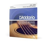 D'Addario EJ37 Cuerdas Guitarra Acústica 12 Cuerdas Bronce 12-54 Set