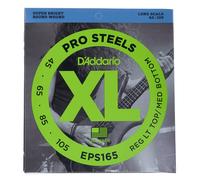 D'Addario Cuerdas para bajo eléctrico EPS165 XL ProSteels Ligero (.045-.105) Escala larga