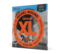 D'Addario ESXL110 XL Nickel Wound Regular Light (.010-.046) Double Ball End Electric Guitar Strings