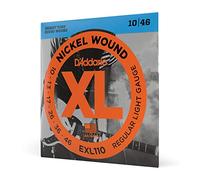 D'Addario EXL110 Cuerdas de Guitarra Eléctrica Entorchadas en Níquel, Regular Light, 10-46, 10-46, Regular Light, 1-Pack