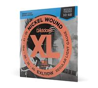 D'Addario EXL110W Nickel Wound Electric Guitar Strings, Regular Light, Wound 3rd, 10-46, 10-46, Regular Light, Wound 3rd, 1-Pack