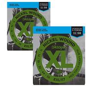 D'Addario EXL117 med top ex heavy bottom 11-56 cuerdas de guitarra eléctrica (2 paquetes)
