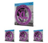 D'Addario EXL120 Nickel Wound Electric para guitarra (Paquete de 4)