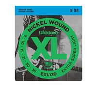 D'Addario EXL130 Nickel Wound Electric Guitar Strings, Extra-Super Light, 8-38, 8-38, Extra Super Light, 1-Pack