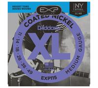 DAddario EXP115 Cuerdas con Recubrimiento - Blues Jazz y Rock Cal. 11-49