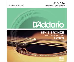 DAddario EZ920 85/15 Great American Bronze Medium Light 12-54