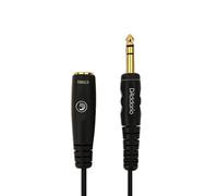 D'Addario Headphone Extension Cable - 1/4 Inch Female to 1/4 Inch Male Headphone Cable - Stereo Cable - 20 Feet/7.62 Meters - 1 Pack