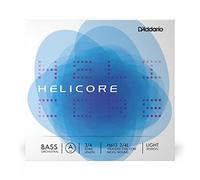 D'Addario Helicore Orchestral Bass Single A String, 3/4 Scale, Light Tension