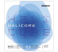D'Addario Helicore Orchestral Bass Single E String, 3/4 Scale, Light Tension