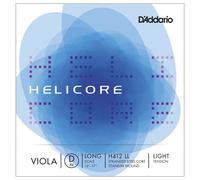 D'Addario Helicore Long Scale Light Tension Single D String for Viola