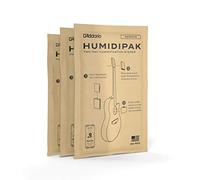D'Addario Humidipak Guitarra Maintain, 3 Bolsas Control Humedad | Control de humedad bidireccional para guitarra ayuda a prevenir grietas y deformaciones y mantiene humedad ideal en estuche.