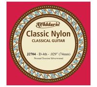 D'Addario J2704, cuerda individual de nailon para guitarra clásica, nivel principiante, tensión normal, cuarta cuerda