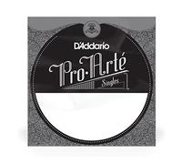 D'Addario J4401 Pro-Arte, cuerda individual de nailon para guitarra clásica, tensión extra dura, primera cuerda