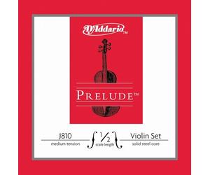 D'Addario J810 1/2M-B10 - Juego de cuerdas violín 1/2 Prelude, Medium (pack de 10)