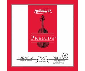 D'Addario J812 4/4M-B10 - Cuerda única (la) violín 4/4 Prelude, Medium (Pack de 10)