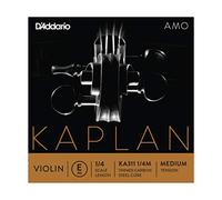D'Addario Kaplan Amo Violin E String, 1/4 Scale, Medium Tension