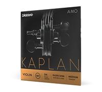 D'Addario Kaplan Amo Violin String Set, 3/4 Scale, Medium Tension