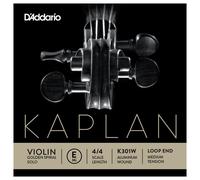 DAddario Kaplan Golden Spiral Violin E String Aluminium Wound Loop