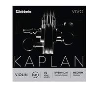 D'Addario Kaplan Vivo Violin String Set, 1/2 Scale, Medium Tension