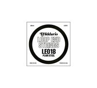 D'Addario LE018, cuerda individual de acero liso con terminación de lazo, .018