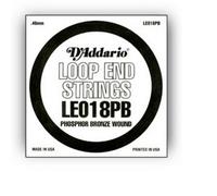 D'Addario LE018PB, cuerda individual de bronce fosforado con terminación de lazo, .018