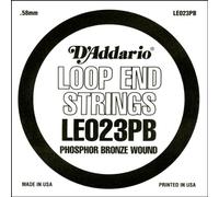 D'Addario LE023PB, cuerda individual de bronce fosforado con terminación de lazo, .023
