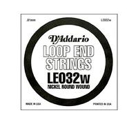 D'Addario LE032W, cuerda individual con entorchado en níquel y terminación de lazo, .032