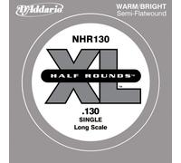 D'Addario NHR130 .130 Half Round Long Scale Single String for Bass Guitar
